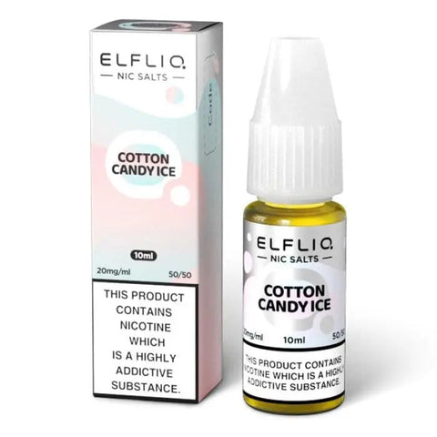 ELFBAR ELFLIQ COTTON CANDY ICE NIC SALTS - 10ML