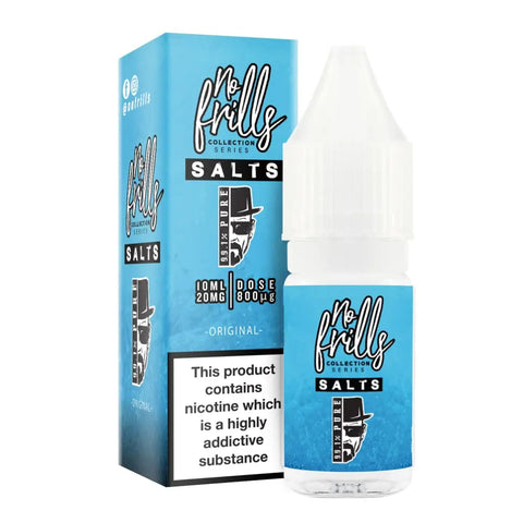 NO FRILLS SALTS - 99.1% PURE: ORIGINAL NIC SALT 10ML - Cream Of Croydon / Urban Vapez